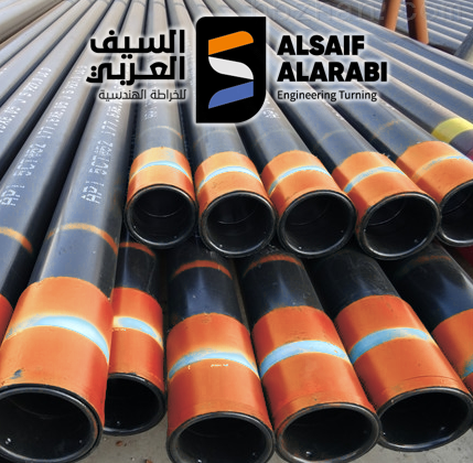 Casing pipes after drilling