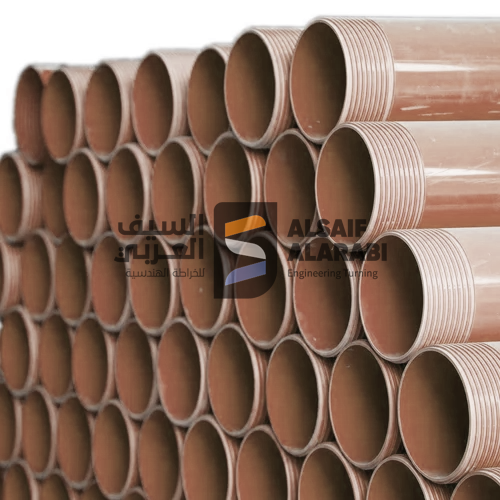 Casing pipes after drilling